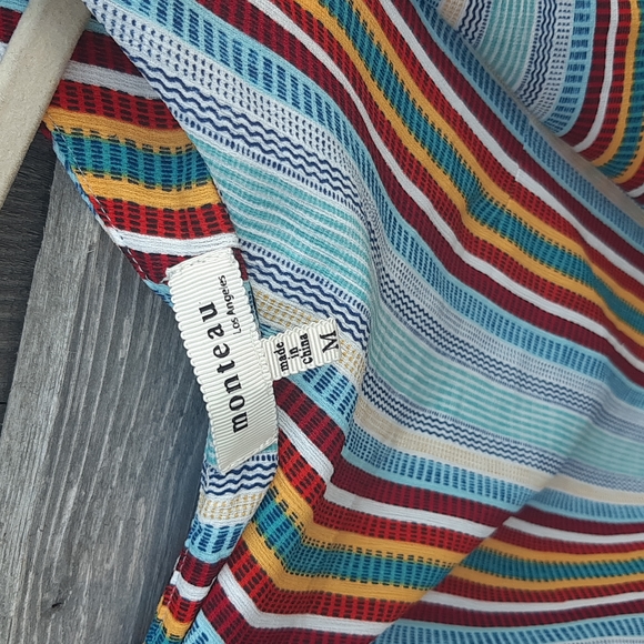 Women's Off Shoulder Cropped Monteau Blouse Size M - Picture 5 of 5